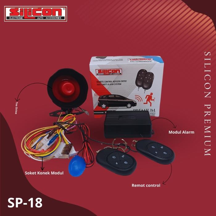 Alarm Silicon Premium Series Type Sp880 -Remote Mobil