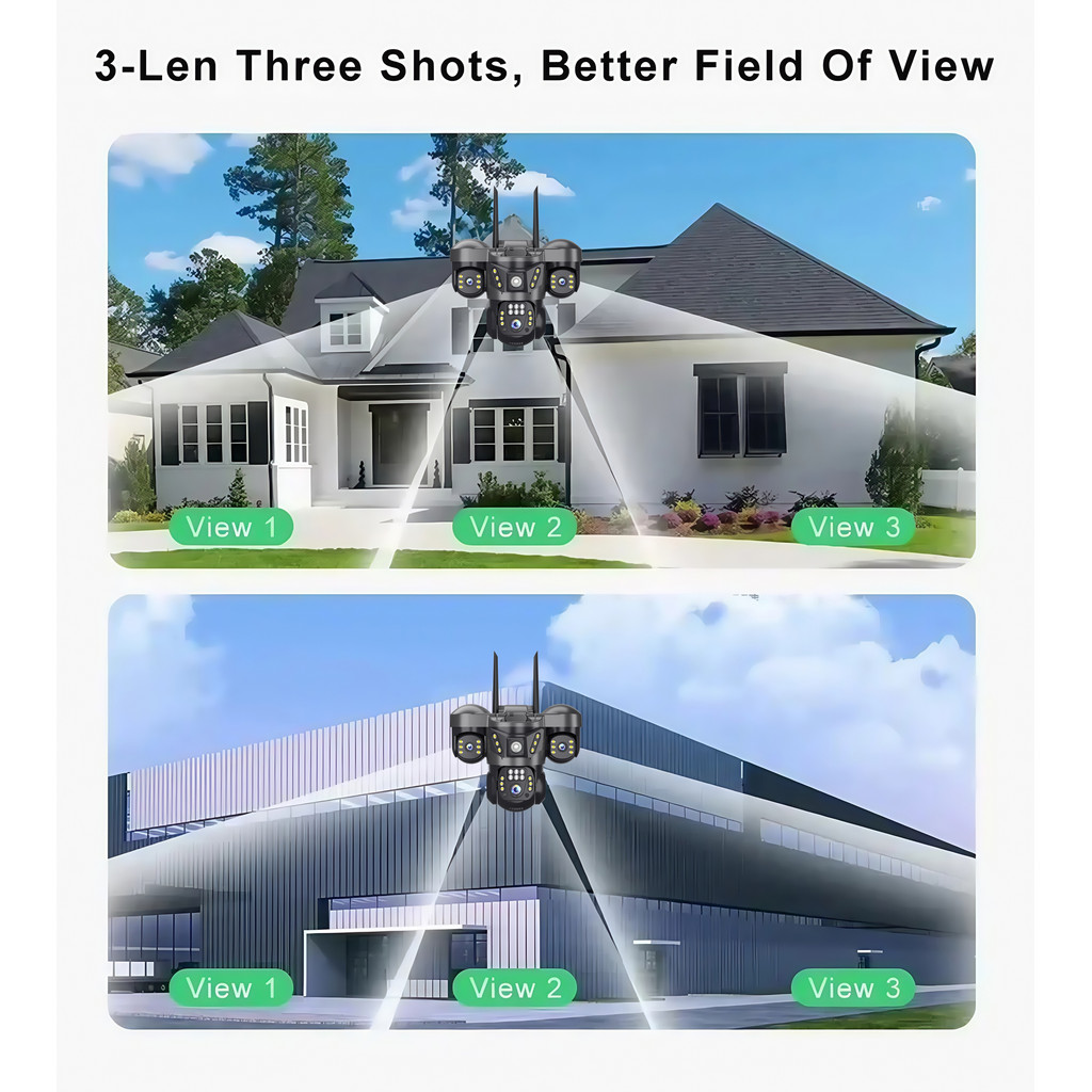 V380 V380 Pro Triple Lenses Kamera CCTV