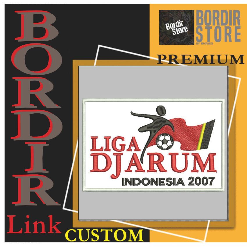 LIGA DJARUM INDONESIA BS-1608 PATCH BORDIR LOGO/EMBLEM