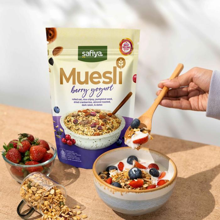 Safiya Muesli 1 Kg Oatmeal Dried Fruit Sereal Lengkap Premium