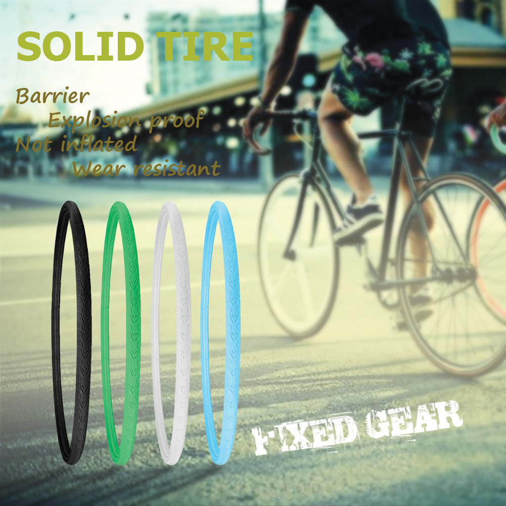 Cycling Solid Dead Tire 700x23C Fixed Gear Free Inflatable Explosion-proof Bicycle Tires for Road