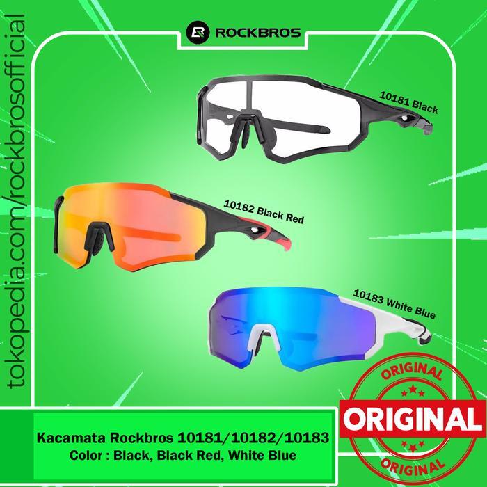 Kacamata Sepeda Gowes ROCKBROS 10181 Hitam Photocromic Full Frame