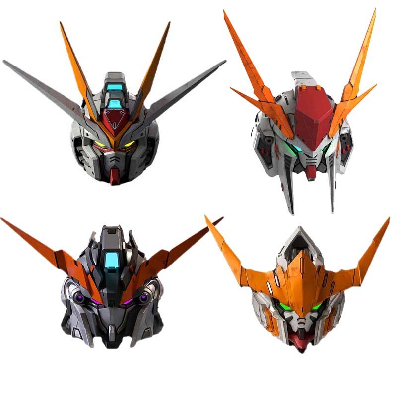 MG STRIKE FREEDOM Barbatos Sinanju 3D Printing Head Face Parts Assembly Plastic Model Kit Action Toy