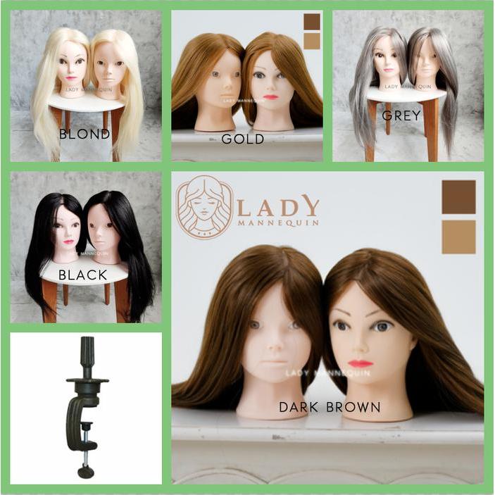 Bisa E-Katalog (Lucy) Manekin Rambut Kepala / Patung Rambut / Patung Sanggul / Kepala Patung Rambut