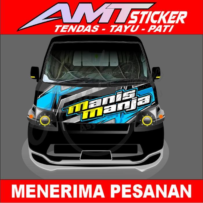 Stiker Decal Kabin Depan Mobil Pick Up Gran Max Kata-Kata Bisa Request