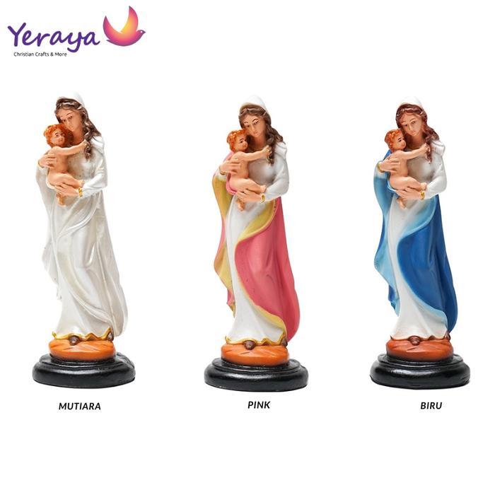 Christmas Charm Light - Patung Rohani Katolik Maria Bunda Elegant 15Cm Dekorasi Rumah