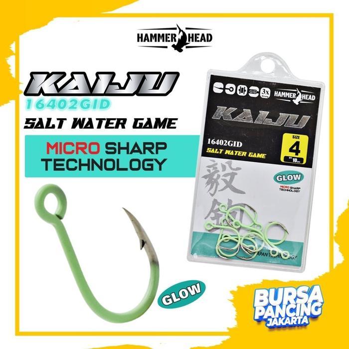 Hammerhead Kail Pancing Kaiju 16402Gid Single Hook Minnow Anti Karat Untuk Di Laut #Gratisongkir