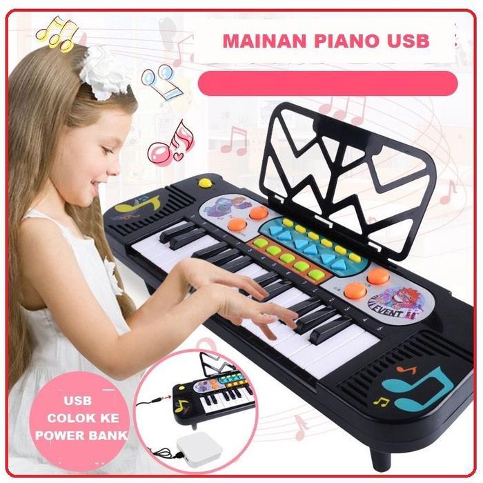 MAINAN ANAK EDUKASI BELAJAR MUSIK PIANO SEKOLAH DIGITAL MUSIC USB