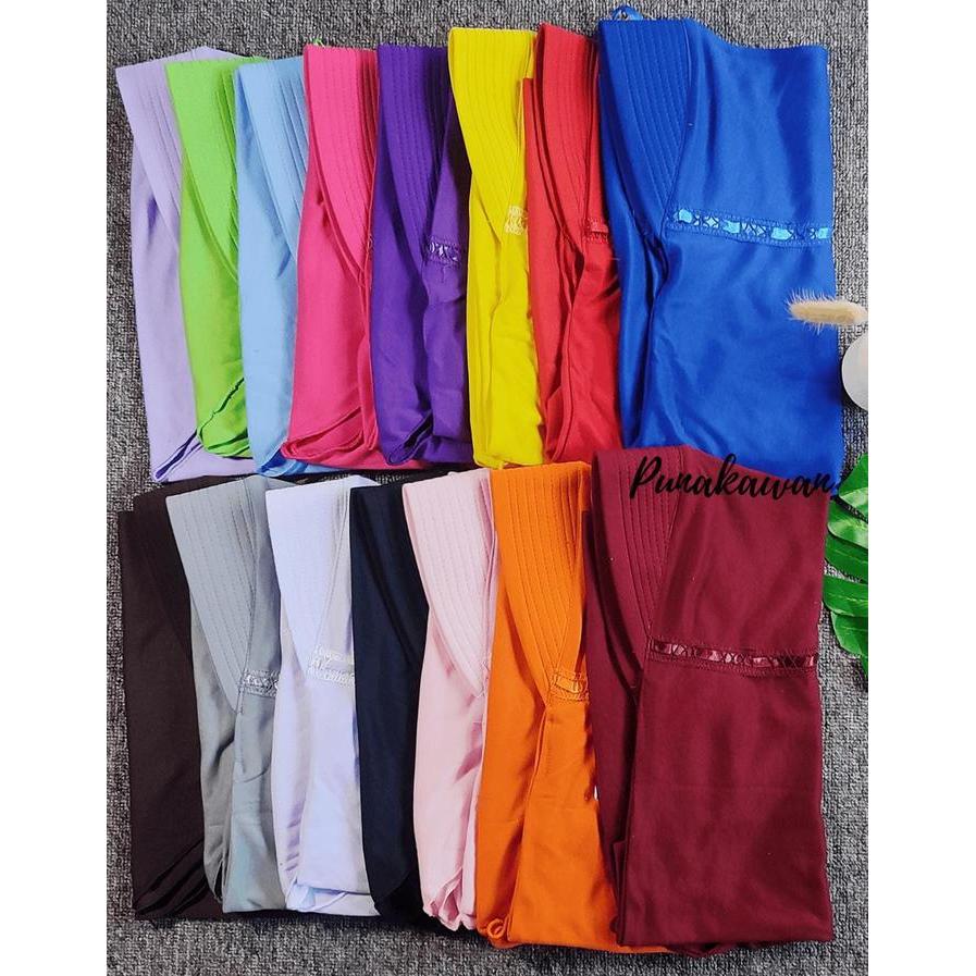 TERMURAH Jilbab Anak Sekolah SD Instan Ukuran S,M Serut Tali Kerudung anak SD READY STOCK