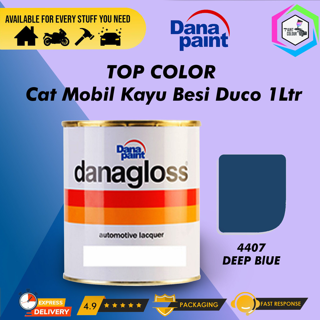 DANAGLOSS NC 4407 DEEP BLUE - Cat Mobil Kayu Besi Duco