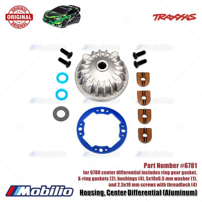 Traxxas Part #6781 Metal Housing Center Differential For 6780 Rc Ford Raptor Hoss Rustler Slash