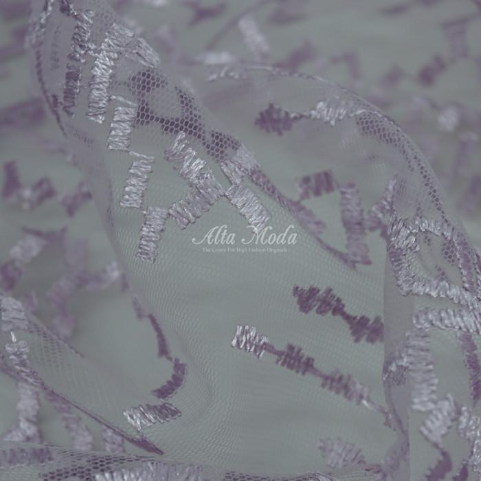 TERMURAH Tulle Embroidery Motif Sapto Elegan Lilac (Pronto Moda)*
