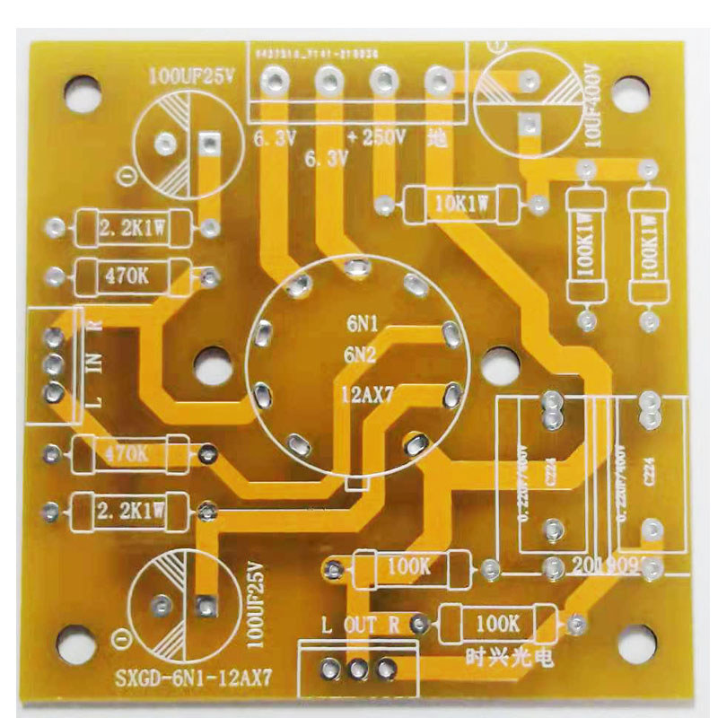 Amplifier circuit board Tube 6N1 6N2 preamplifier circuit board Tube