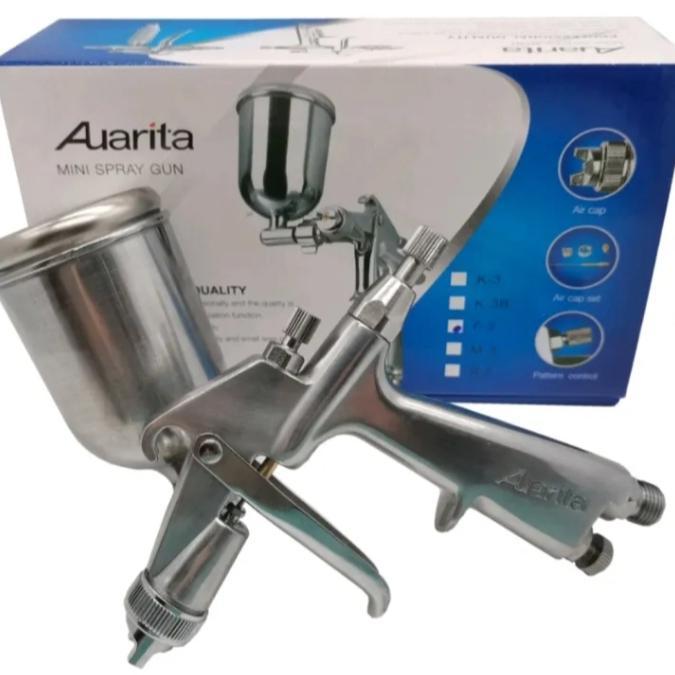 Spray Gun Auarita F3 Hvlp Nozzle 1,0Mm Semprotan Cat Airbrush