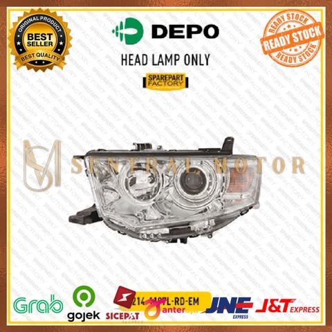 Head Lamp Lampu Depan Besar Kiri Mitsubishi Pajero Sport 2009 DEPO
