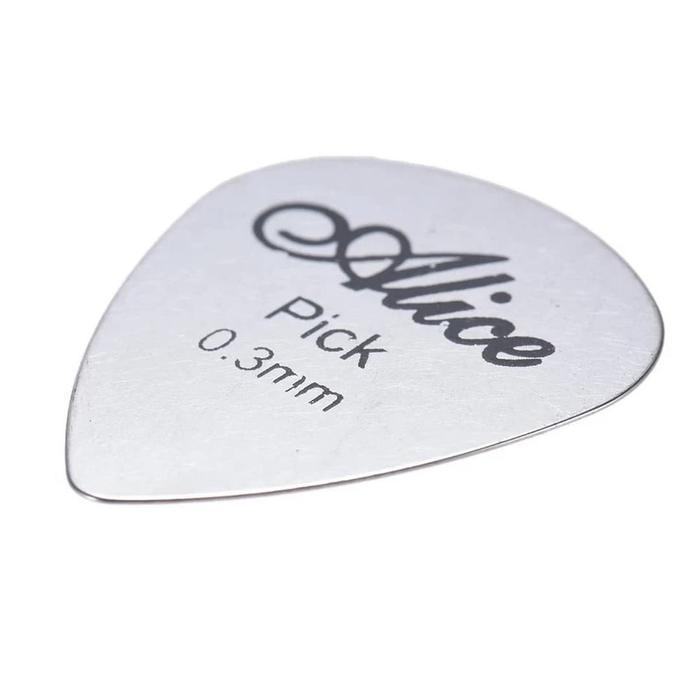 Alice Stainless Steel 0.3 mm Guitar Pick / Pik Gitar 0.3mm Tipis