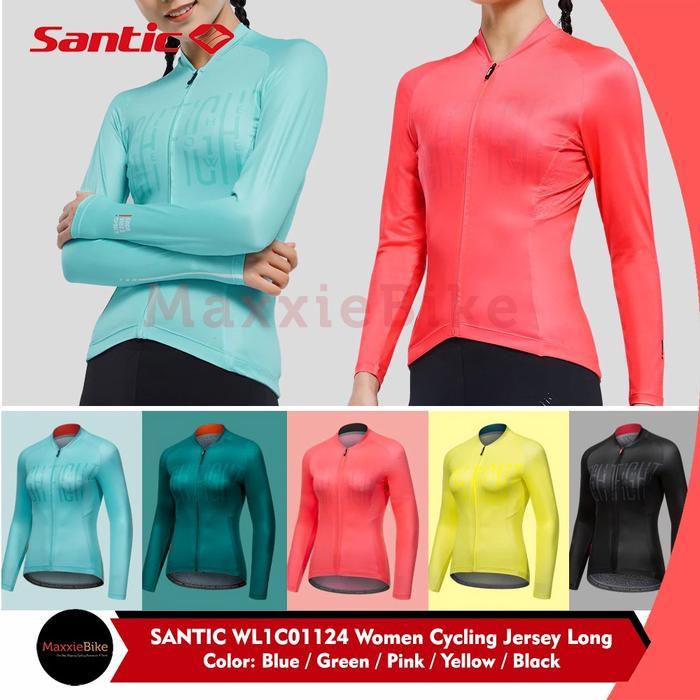2dqc- Santic Jersey Sepeda Wanita Lengan Panjang Lizi Wl1C01124-Santic Women Cycling Jersey