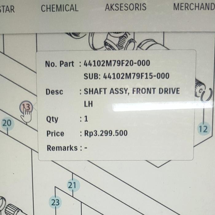 Baru Cv Joint Assy Kiri Karimun Estilo 4 Cylinder Asli Sgp (Su)) Ori Berquality