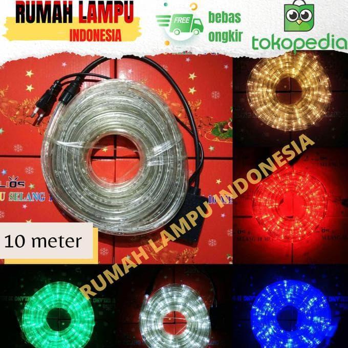Lampu Selang Led Panjang 10 Meter/Lampu Hias Pohon Outdoor/Lampu Natal