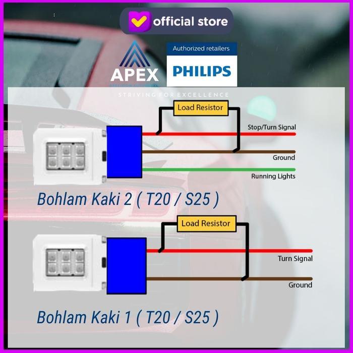 hi5f- Philips Led Canbus Load Resistor 21W (Anti Error Message)