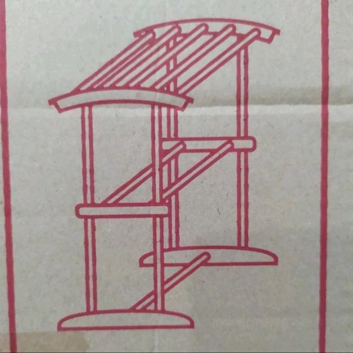 Ameena- Jemuran Handuk Aluminium 2 Tingkat Grosir Murah