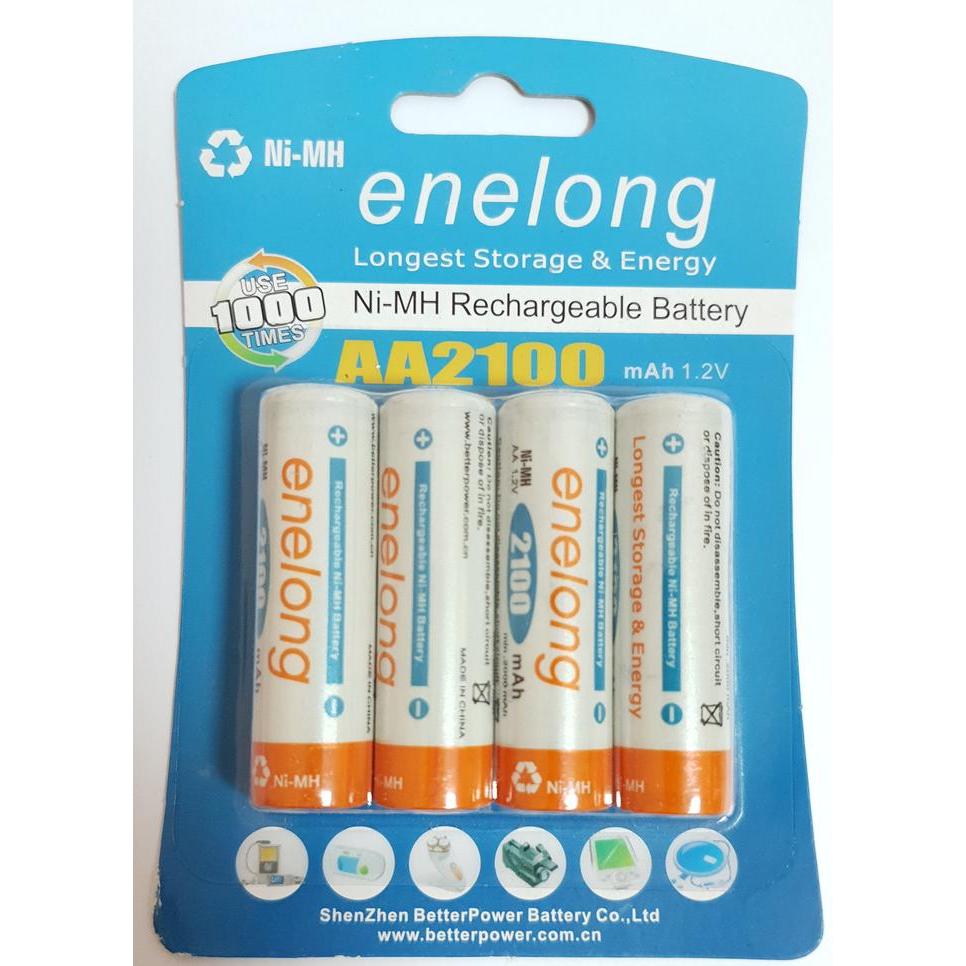 (SALE) ENELONG BATTERY BATERAI CHARGE AA RECHARGEABLE NI-MH 2100MAH