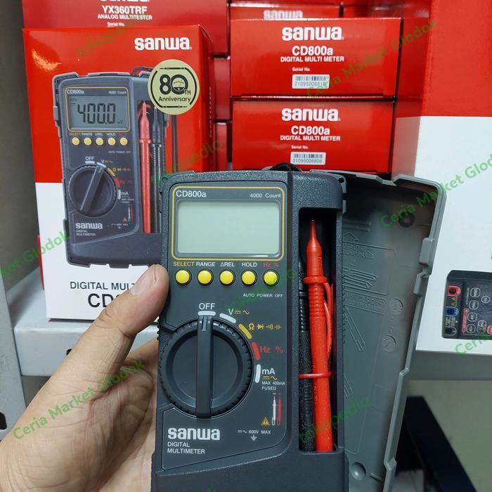 BEST SELLER MULTITESTER DIGITAL SANWA CD800A AVOMETER CD 800 A SANWA