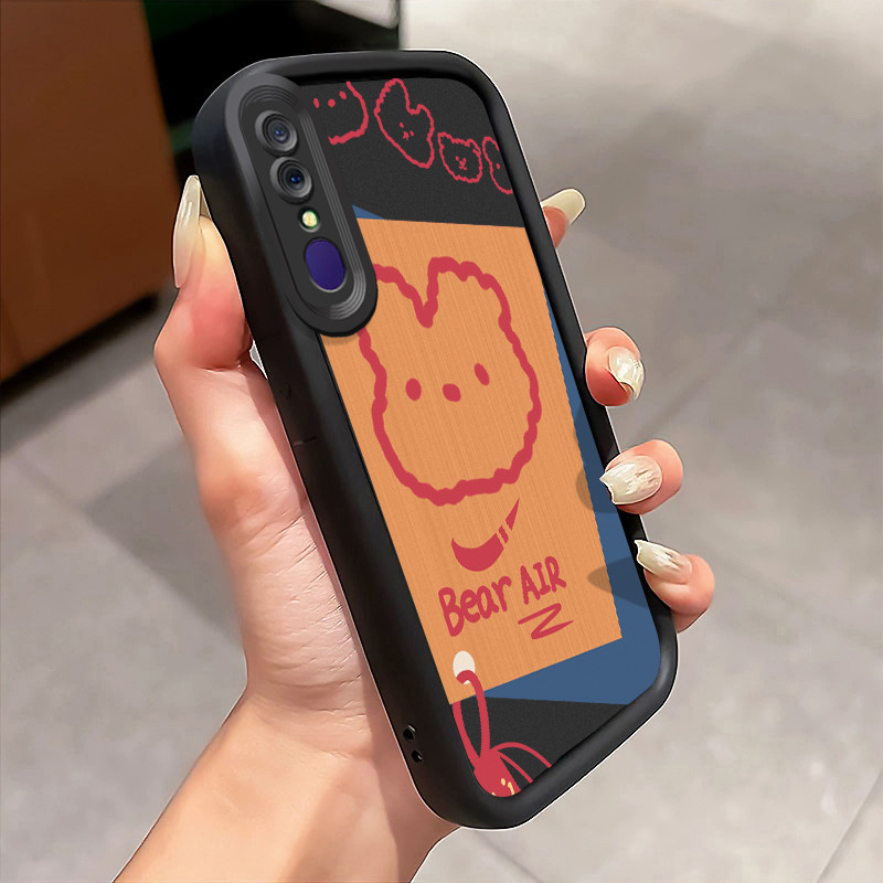 Casing Hp OPPO F11 F11 Pro A9 2019 A9x Case Kelinci bergaya papan kayu Kasing Best Seller Cesing Kes
