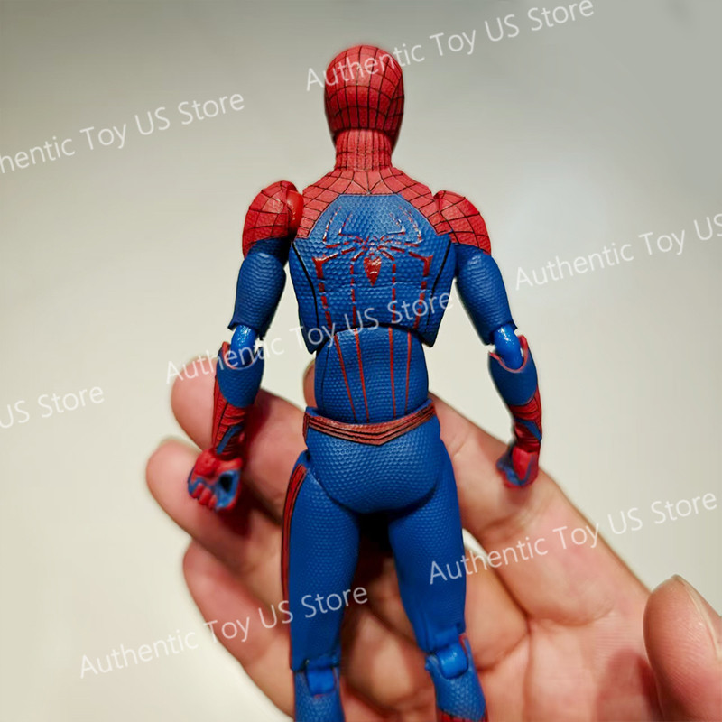 100% Original CT Toys 001 Spiderman Action Figure Mafex 001 The Amazing Spider-Man Figurine Model