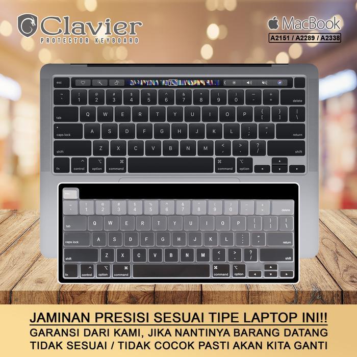 BERKUALITAS Keyboard Protector Cover Kompatibel untuk Macbook Pro 13 2020 A2289 MXK32 MXK52 Silikon