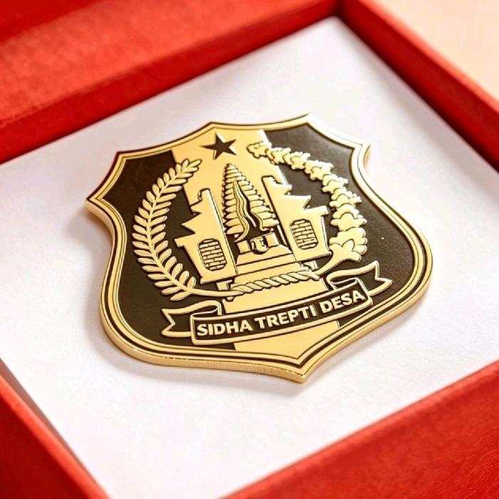 TERLARIS Pin Custom Logo Pin Instansi Organisasi Lapis Emas READY