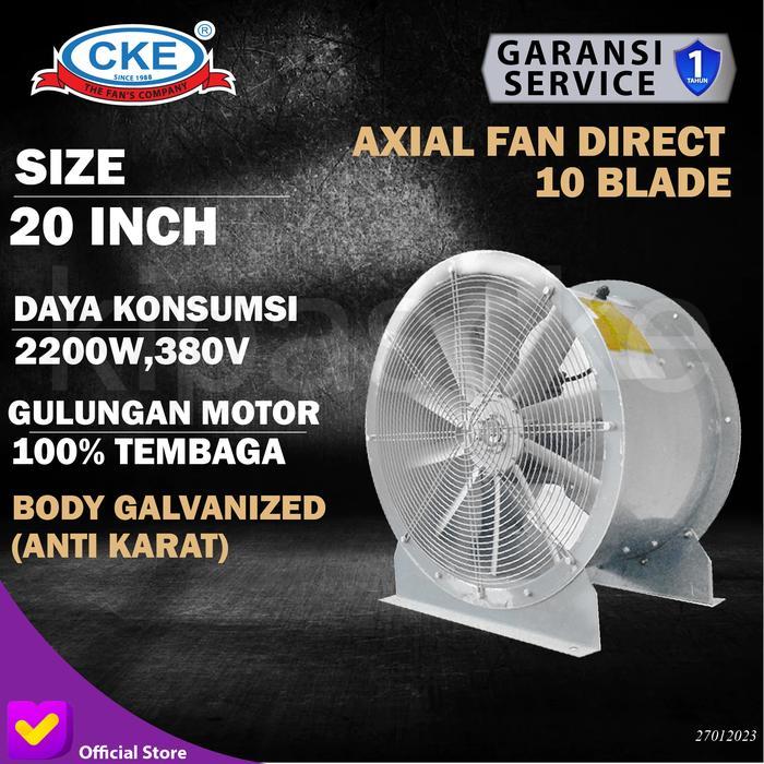 AXIAL FAN AFD-500GLV 20inch 380V Blower Industri Axial