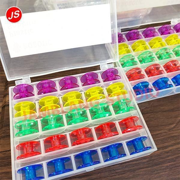Spull Bobbin Mesin Jahit Portable Bobbins / Spool / Bobbin Plastik Warna