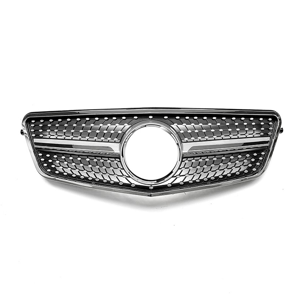 UPPER BUMPER HOOD MESH GRID FRONT GRILLE RACING GRILL FOR 2010-2013 MERCEDES BENZ E CLASS W212 E250