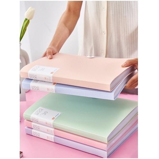 Clear Holder f4 Map/ Document Keeper map dokumen File Dokumen A4 A4/F4 20/30/40 Halaman Warna Pastel