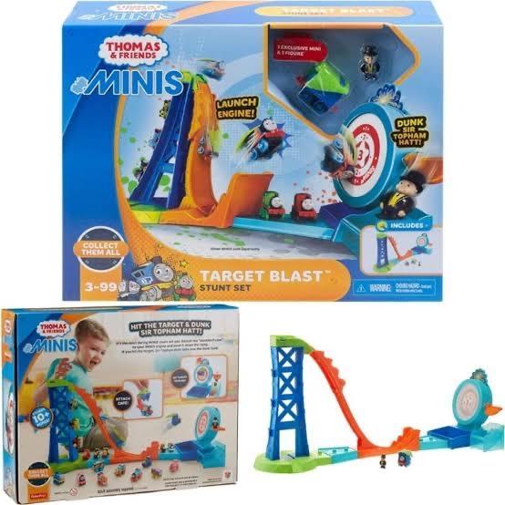 THOMAS & FRIENDS MINIS TARGET BLAST STUNT SET MINIS SPRING PLAYSET