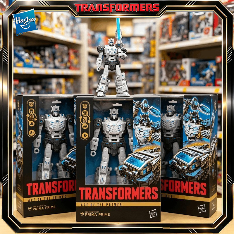 In-Stock Hasbro Classic Transformers Toy Age Of The Primes Voyager Class Prima Prime Action Figures
