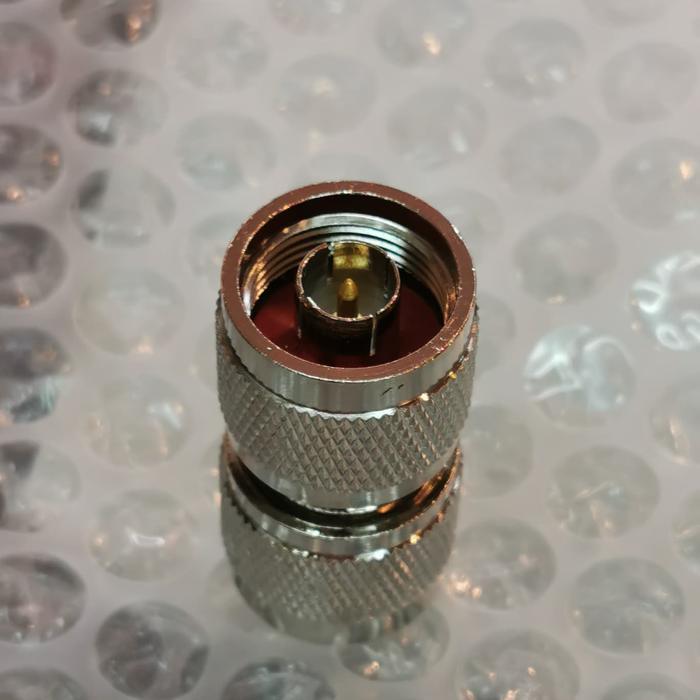 NEW Konektor Adapter N male ke N male kepala tebal Amp