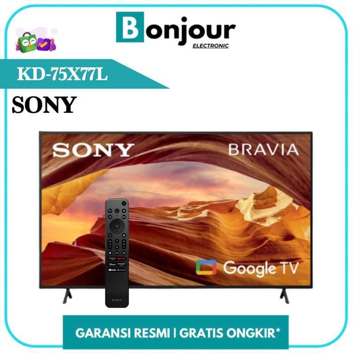 Kualitas Terbaik Tv Sony 75 Inch 4K Google Tv Sony Kd-75X77L Sony 75X77L