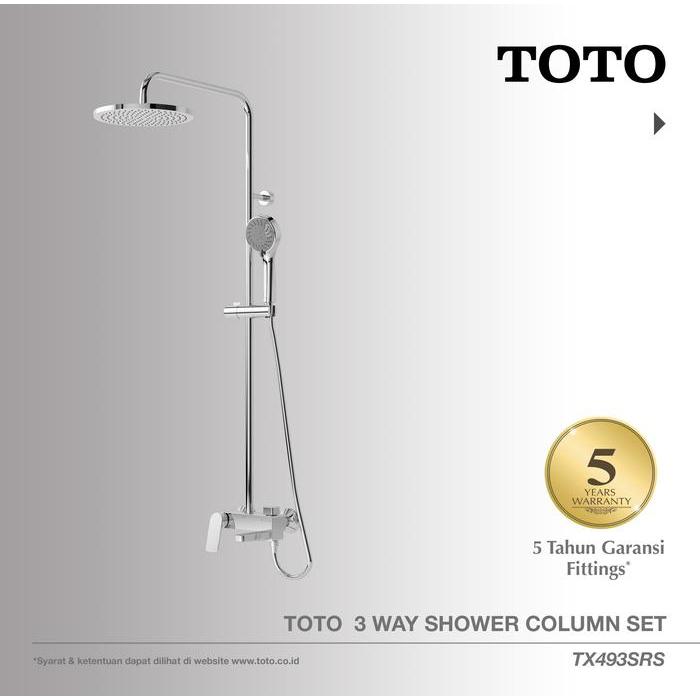 TOTO indonesia TOTO Column Set TX493SRS Shower Column - Shower Tiang