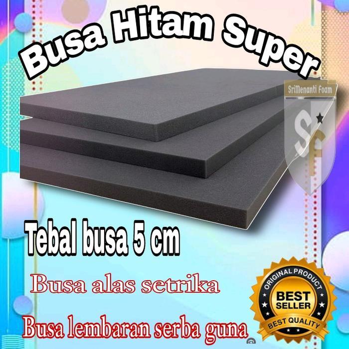 NEW BUSA HITAM.Busa alas setrika.Busa alas setrika 5cm.Busa lembaran.Busa lembaran 5cm Portabel