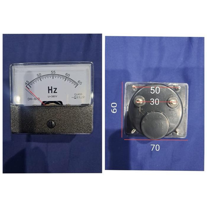 Panel Meter Dh670 Alat Ukur Frekuensi 45-65 Hz 380V Untuk Pengukuran Listrik