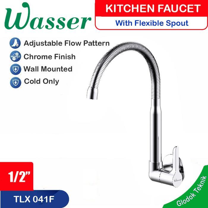 Wasser Kran Dapur - Kran Angsa - Kran Sink - Keran Fleksibel Tlx 041F