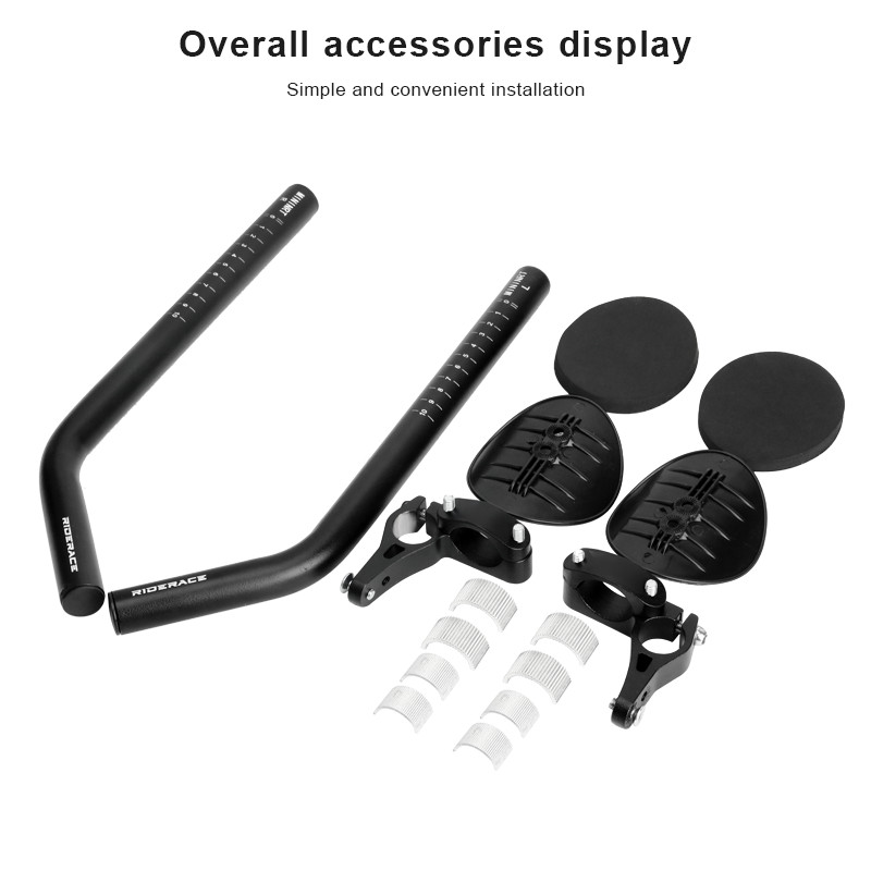 Bicycle Rest TT Handlebar Clip On Aero Bar Handlebar Extension Aluminum Alloy Triathlon TT Handlebar