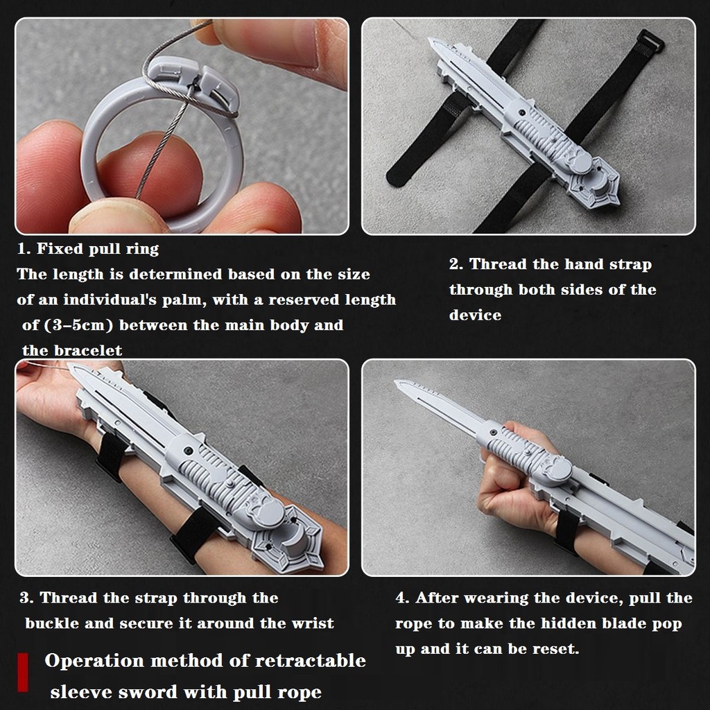 Assassin's Sleeve Sword Retractable Rotatable Hidden Blade Toy Child Toy Interactive Cosplay Props