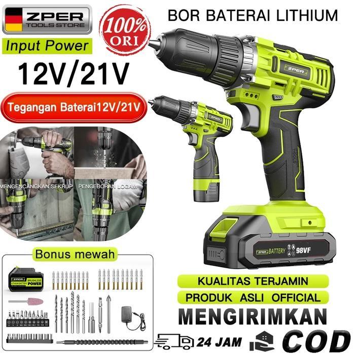 Stanley Tools - Mesin Bor 3In1 Cordless Impact Drill Screwdriver Multifunction Bor Listrik Bor Beton