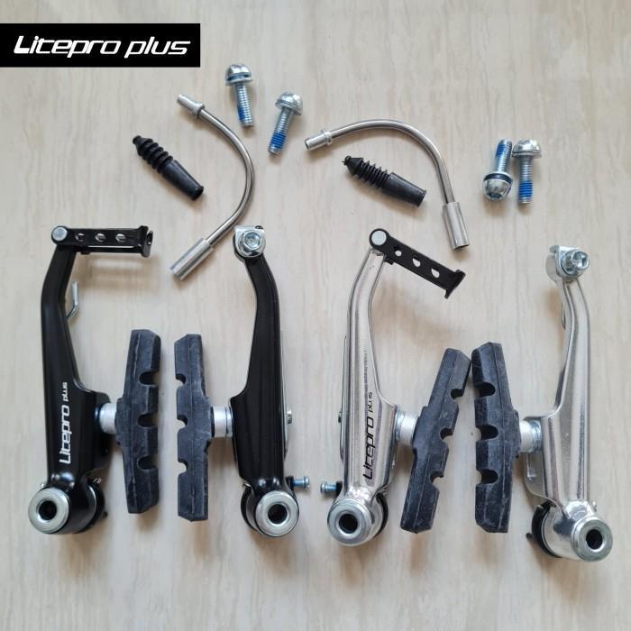 Wiworiyastore - Litepro Plus Cnc V Brake Sd3 Long Arm Kaliper Rem Sepeda Lipat Mtb Vbrake Alloy