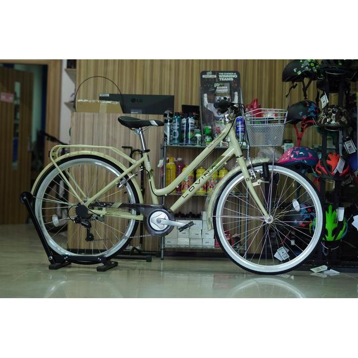 Sepeda City Bike Polygon Lovina 26 Sepeda City Bike - Cream