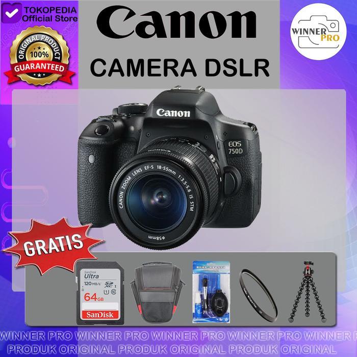 Canon Eos 750D Kit 18-55Mm Is Stm Eos 750 D Eos 750D 750D Terbaru 