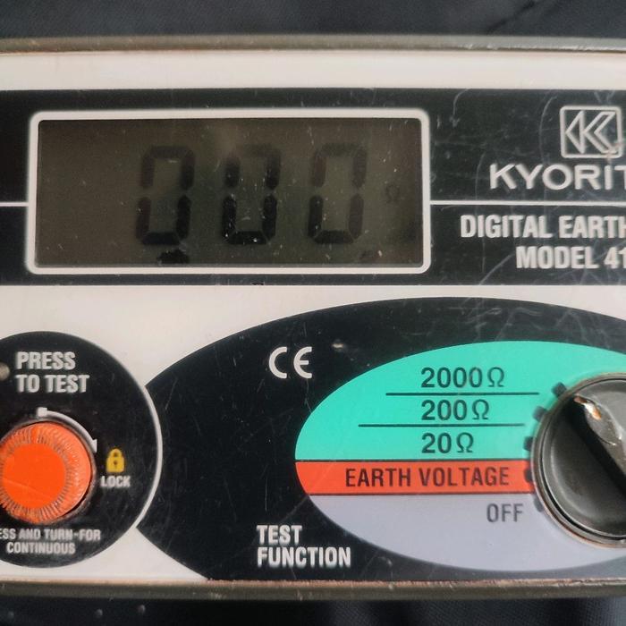 Megger Grounding Kyoritsu 4105A Digital Earth Tester Second (Unit Only)